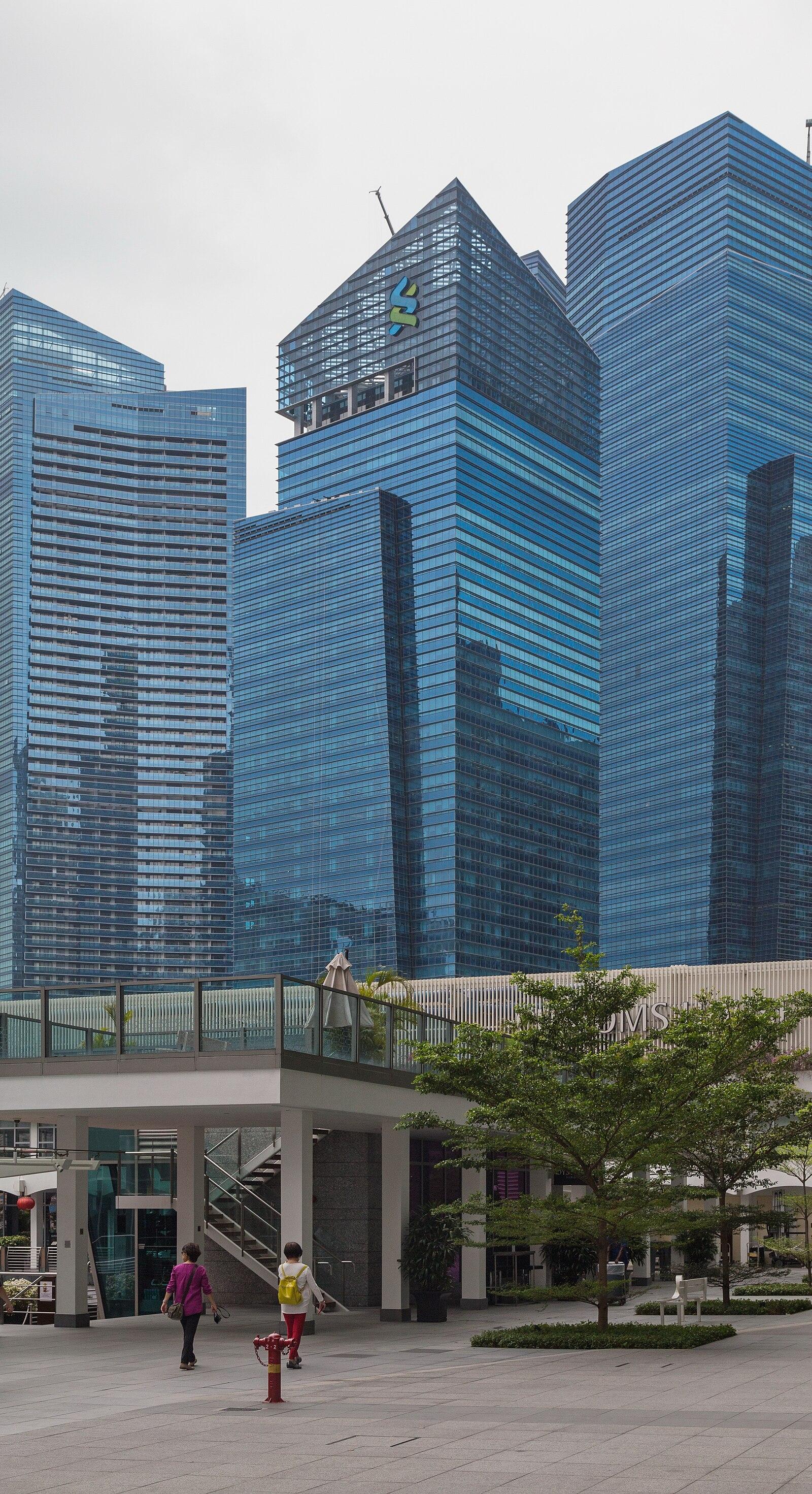 2016 Singapur, Downtown Core, Marina Bay Financial Centre