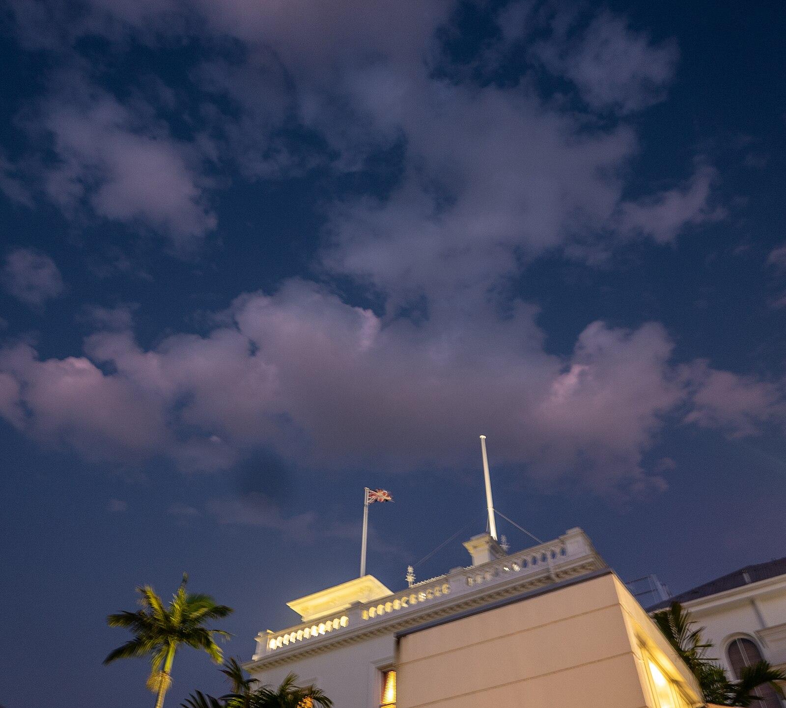 Dusk sky Government House Fernberg Rd Paddington L1210458